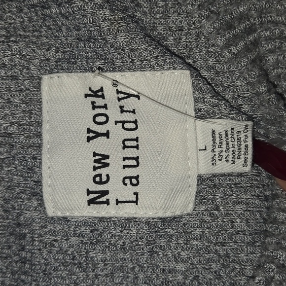 New York Laundry Women's Sweater Gray Size L NWT - Picture 4 of 9